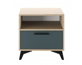 ЕВА Тумба прикроватная 500 1Я Дуб Экспресив песочный Маренго