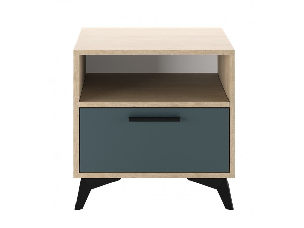 ЕВА Тумба прикроватная 500 1Я Дуб Экспресив песочный Маренго