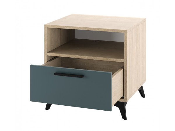 ЕВА Тумба прикроватная 500 1Я Дуб Экспресив песочный Маренго