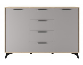 ЕВА Комод 1360 2С4Я Дуб Экспресив песочный Рейн