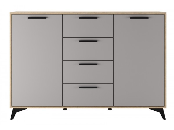 ЕВА Комод 1360 2С4Я Дуб Экспресив песочный Рейн