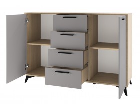 ЕВА Комод 1360 2С4Я Дуб Экспресив песочный Рейн