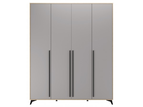 ЕВА Шкаф 1800 4С2Я Дуб Экспресив песочный Рейн