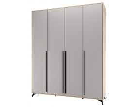 ЕВА Шкаф 1800 4С2Я Дуб Экспресив песочный Рейн