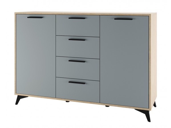 ЕВА Комод 1360 2С4Я Дуб Экспресив песочный Фрост