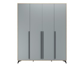 ЕВА Шкаф 1800 4С2Я Дуб Экспресив песочный Фрост