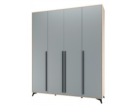 ЕВА Шкаф 1800 4С2Я Дуб Экспресив песочный Фрост