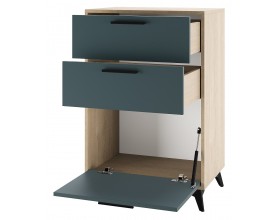 ЕВА Тумба 600 1С2Я Дуб Экспресив песочный Маренго