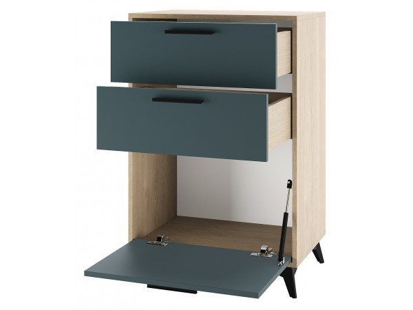 ЕВА Тумба 600 1С2Я Дуб Экспресив песочный Маренго