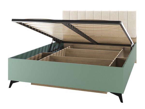 ЕВА Кровать 1400 с ортопедом Дуб Экспресив песочный Муссон