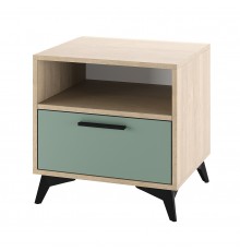 ЕВА Тумба прикроватная 500 1Я Дуб Экспресив песочный Муссон