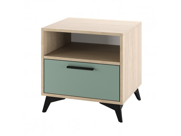 ЕВА Тумба прикроватная 500 1Я Дуб Экспресив песочный Муссон