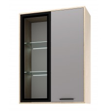 ЕВА Витрина навесная 800 1В1С Дуб Экспрессив-Рейн