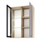 ЕВА Витрина навесная 800 1В1С Дуб Экспрессив-Рейн
