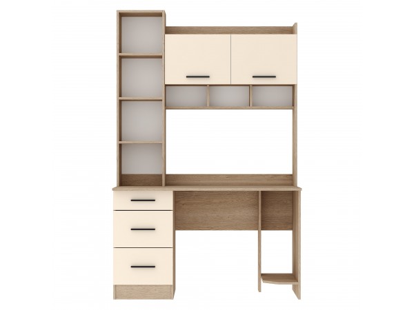 Письменно-компьютерный стол ПКС-5 Дуб Экспресив песочный-Сатин