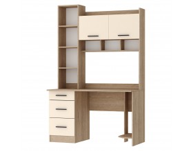 Письменно-компьютерный стол ПКС-5 Дуб Экспресив песочный-Сатин