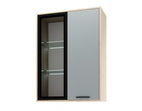 ЕВА Витрина навесная 800 1В1С Дуб Экспрессив-Фрост