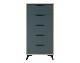 ЕВА Комод 570 5Я Дуб Экспресив песочный Маренго