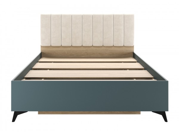 ЕВА Кровать 1400 с настилом ЛДСП Дуб Экспресив песочный Маренго