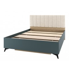 ЕВА Кровать 1400 с настилом ЛДСП Дуб Экспресив песочный Маренго