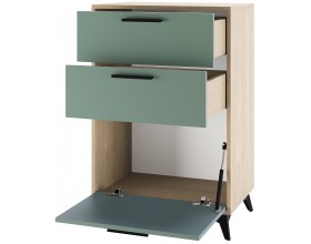 ЕВА Тумба 600 1С2Я Дуб Экспресив песочный Муссон