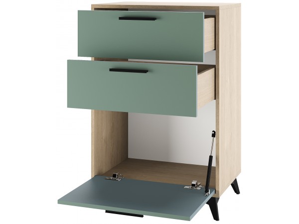 ЕВА Тумба 600 1С2Я Дуб Экспресив песочный Муссон