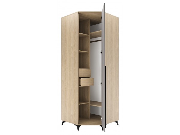 ЕВА Шкаф угловой 840 1С2Я Дуб Экспресив песочный Рейн