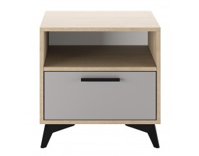 ЕВА Тумба прикроватная 500 1Я Дуб Экспресив песочный Рейн