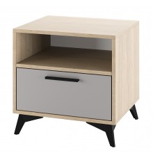 ЕВА Тумба прикроватная 500 1Я Дуб Экспресив песочный Рейн