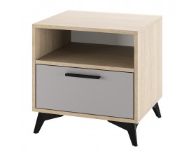 ЕВА Тумба прикроватная 500 1Я Дуб Экспресив песочный Рейн