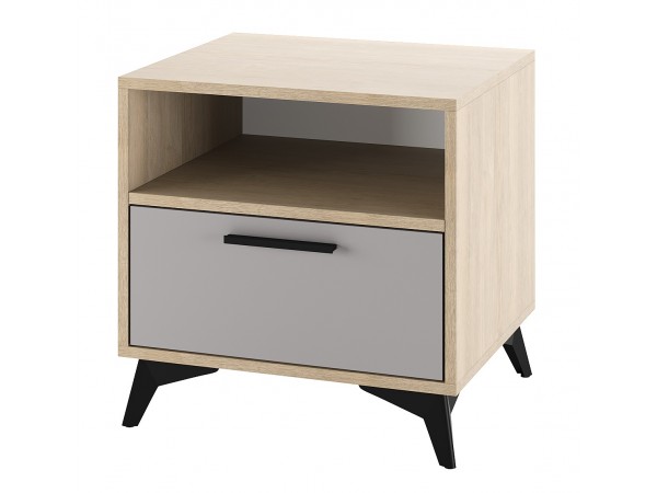 ЕВА Тумба прикроватная 500 1Я Дуб Экспресив песочный Рейн