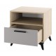 ЕВА Тумба прикроватная 500 1Я Дуб Экспресив песочный Рейн