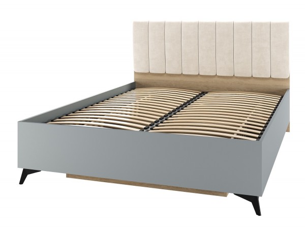 ЕВА Кровать 1400 с ортопедом Дуб Экспресив песочный Фрост