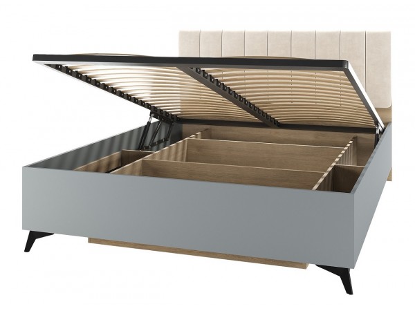 ЕВА Кровать 1400 с ортопедом Дуб Экспресив песочный Фрост