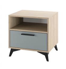 ЕВА Тумба прикроватная 500 1Я Дуб Экспресив песочный Фрост