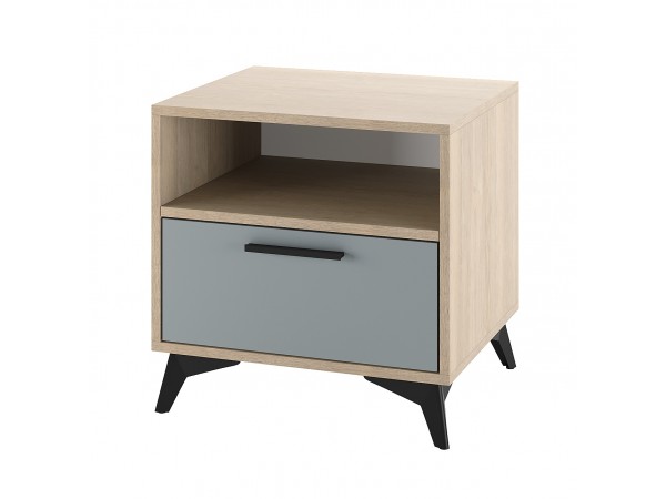 ЕВА Тумба прикроватная 500 1Я Дуб Экспресив песочный Фрост