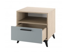 ЕВА Тумба прикроватная 500 1Я Дуб Экспресив песочный Фрост