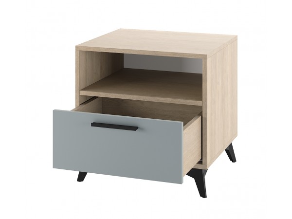 ЕВА Тумба прикроватная 500 1Я Дуб Экспресив песочный Фрост