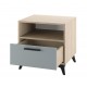 ЕВА Тумба прикроватная 500 1Я Дуб Экспресив песочный Фрост