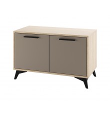 ЕВА Тумба 800 2С Дуб Экспресив песочный Глиняный серый