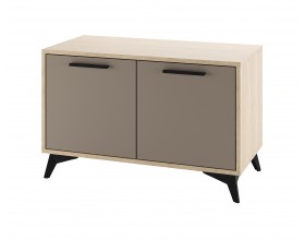 ЕВА Тумба 800 2С Дуб Экспресив песочный Глиняный серый