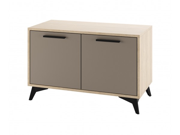 ЕВА Тумба 800 2С Дуб Экспресив песочный Глиняный серый