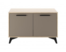 ЕВА Тумба 800 2С Дуб Экспресив песочный Глиняный серый