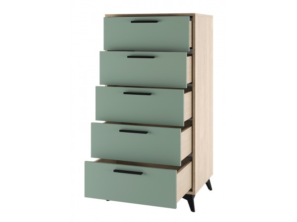 ЕВА Комод 570 5Я Дуб Экспресив песочный Муссон