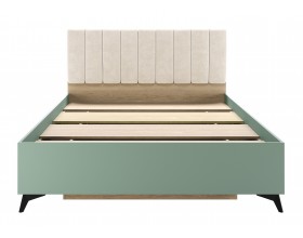 ЕВА Кровать 1400 с настилом ЛДСП Дуб Экспресив песочный Муссон