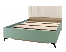 ЕВА Кровать 1400 с настилом ЛДСП Дуб Экспресив песочный Муссон