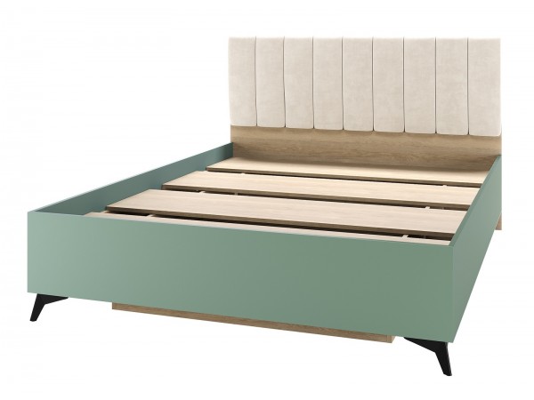 ЕВА Кровать 1400 с настилом ЛДСП Дуб Экспресив песочный Муссон