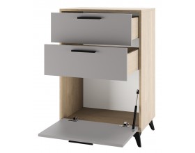 ЕВА Тумба 600 1С2Я Дуб Экспресив песочный Рейн