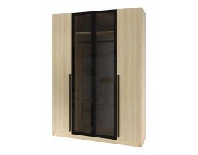 Шкаф Эльтон 4С/2200 Дуб Комано Стекло Графит