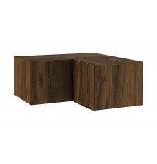 Антресоль ЭЛЬТОН угловая 2С Дуб Катания